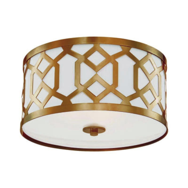 Libby Langdon for Jennings Ceiling Light in Aged Brass