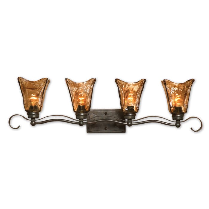Uttermost Vetraio 4 Light Bathroom Vanity Light Uttermost Vetraio 4 Light Bathroom Vanity Light