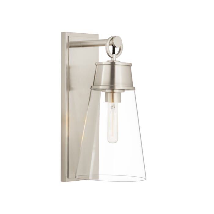 Z-Lite Wentworth 1-Light Wall Sconce In Brushed Nickel Z-Lite Wentworth 1-Light Wall Sconce In Brushed Nickel
