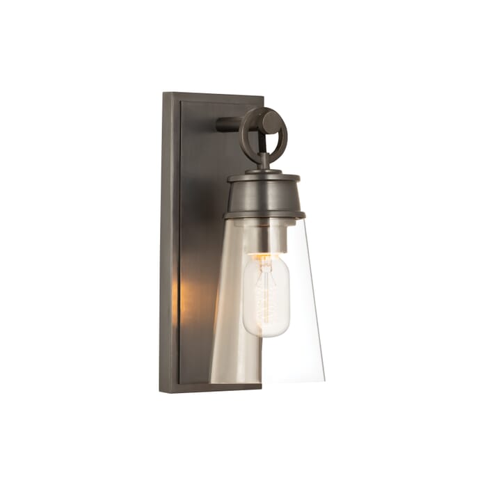 Z-Lite Wentworth 1-Light Wall Sconce In Plated Bronze Z-Lite Wentworth 1-Light Wall Sconce In Plated Bronze