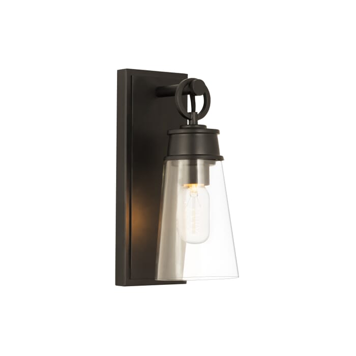 Z-Lite Wentworth 1-Light Wall Sconce In Matte Black Z-Lite Wentworth 1-Light Wall Sconce In Matte Black