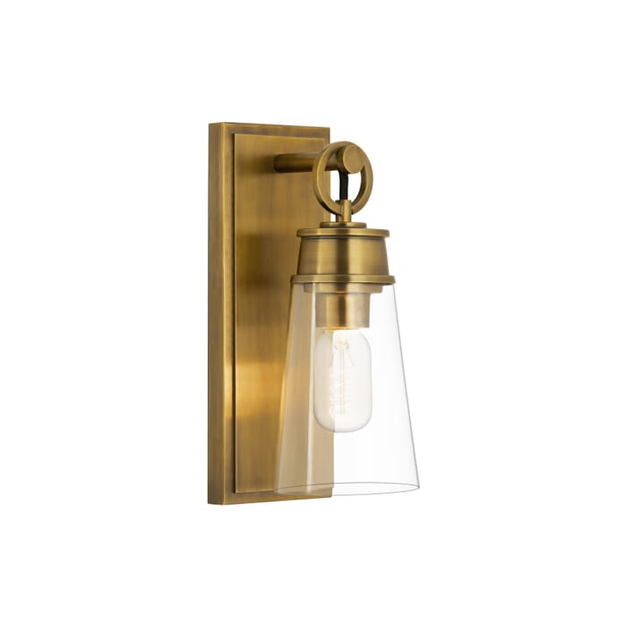 Z-Lite Wentworth 1-Light Wall Sconce In Rubbed Brass Z-Lite Wentworth 1-Light Wall Sconce In Rubbed Brass