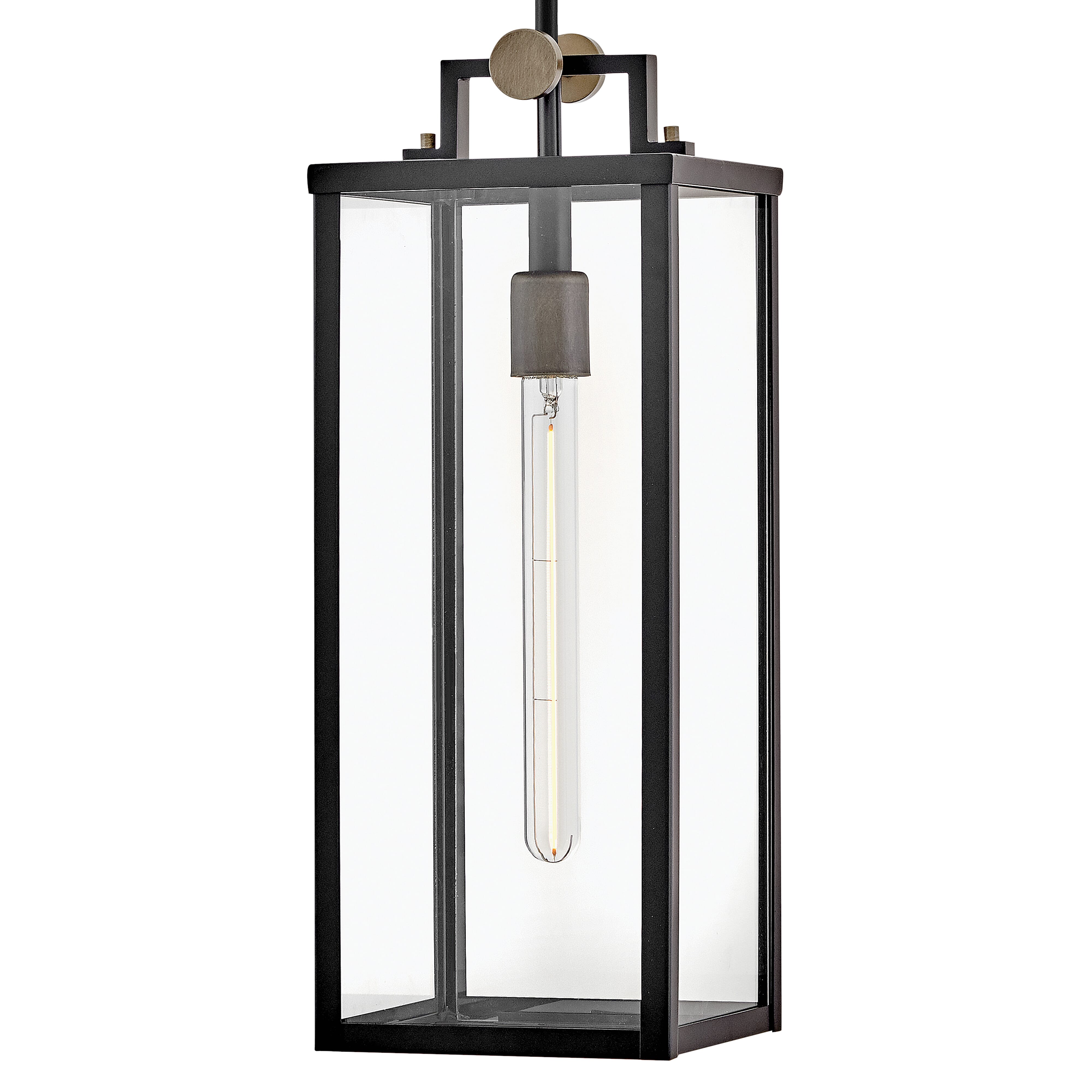 Black LED Hanging Lantern from the Catalina Collection