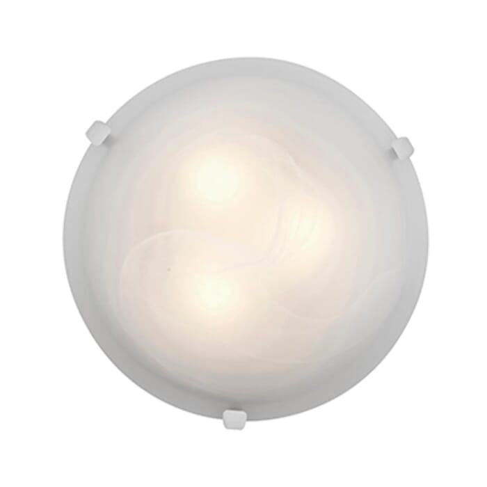 Access Lighting Mona 12" 2-Light Alabaster Glass Flush Mount in White Access Lighting Mona 12" 2-Light Alabaster Glass Flush Mount in White