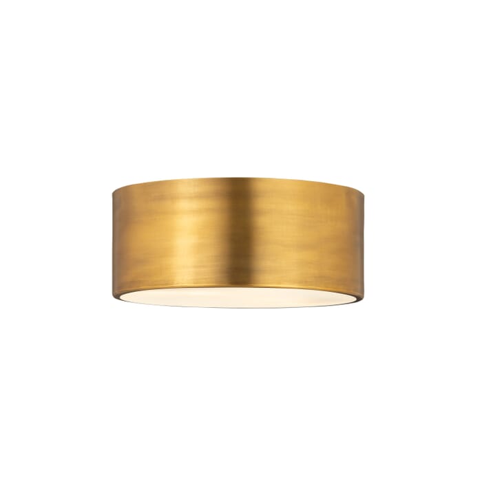 Z-Lite Harley 2-Light Flush Mount Ceiling Light In Rubbed Brass Z-Lite Harley 2-Light Flush Mount Ceiling Light In Rubbed Brass
