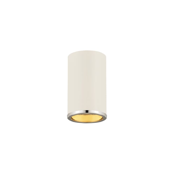 Z-Lite Arlo 1-Light Flush Mount Ceiling Light In Matte White With Chrome Z-Lite Arlo 1-Light Flush Mount Ceiling Light In Matte White With Chrome