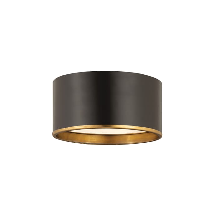 Z-Lite Arlo 2-Light Flush Mount Ceiling Light In Matte Black With Rubbed Brass Z-Lite Arlo 2-Light Flush Mount Ceiling Light In Matte Black With Rubbed Brass