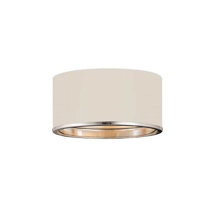 Z-Lite Arlo 2-Light Flush Mount Ceiling Light In Matte White With Chrome Z-Lite Arlo 2-Light Flush Mount Ceiling Light In Matte White With Chrome