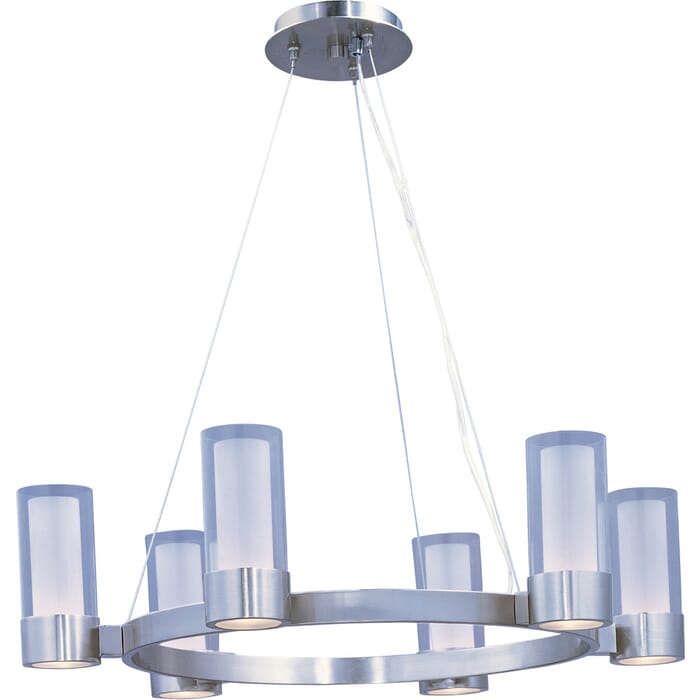 Maxim Lighting Silo 6-Light Chandelier in Polished Chrome Maxim Lighting Silo 6-Light Chandelier in Polished Chrome