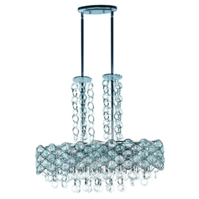 Maxim Lighting Cirque 32.5" 12-Light Linear Pendant in Polished Chrome Maxim Lighting Cirque 32.5" 12-Light Linear Pendant in Polished Chrome