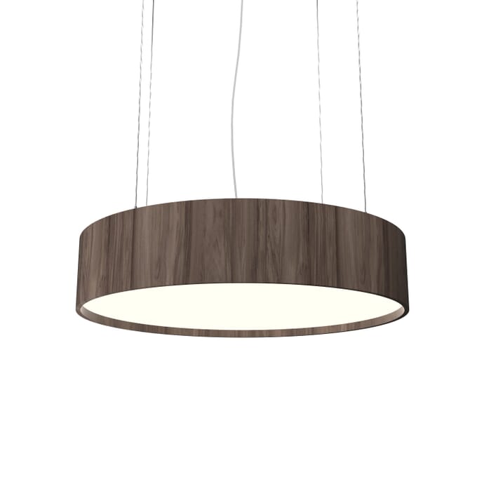 Cylindrical 3-Light Pendant in American Walnut Cylindrical 3-Light Pendant in American Walnut