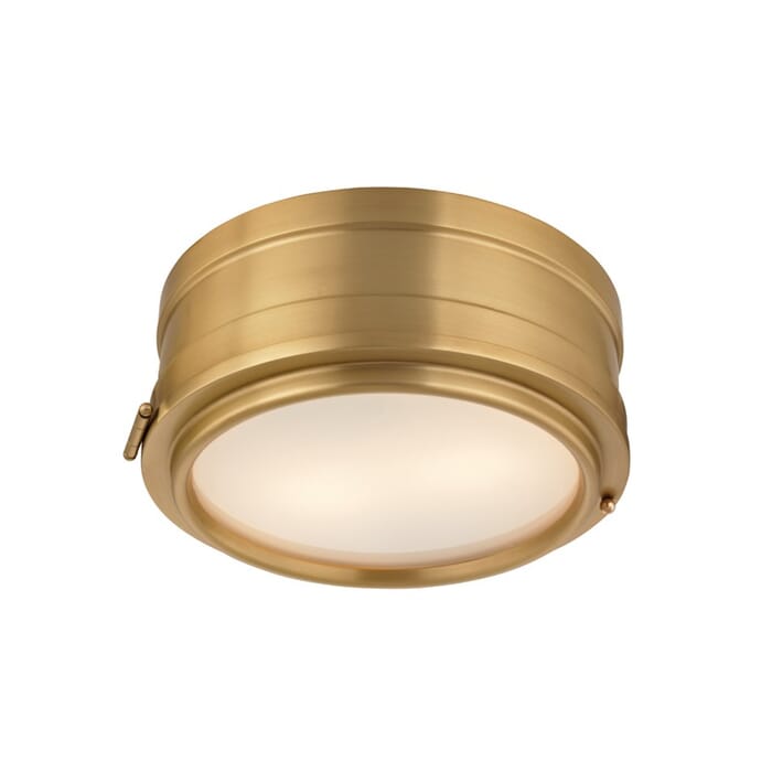 Hudson Valley Rye 2-Light Ceiling Light in Aged Brass Hudson Valley Rye 2-Light Ceiling Light in Aged Brass