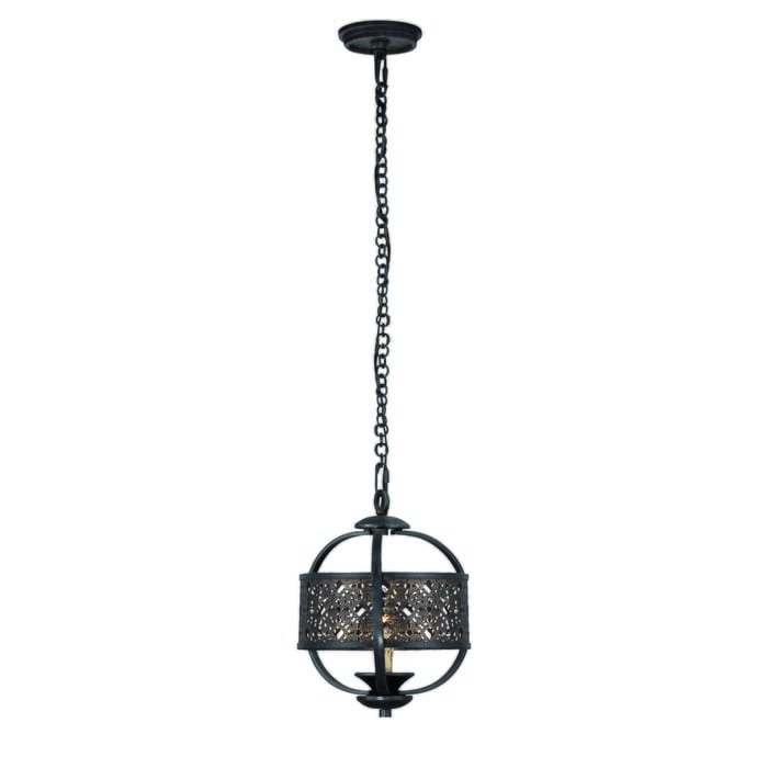 Arsenal 1-Light Chandelier in Ancient Bronze Arsenal 1-Light Chandelier in Ancient Bronze