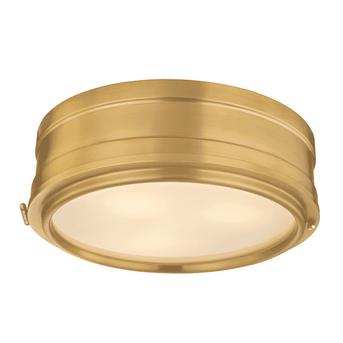 Hudson Valley Rye 3-Light Ceiling Light in Aged Brass Hudson Valley Rye 3-Light Ceiling Light in Aged Brass
