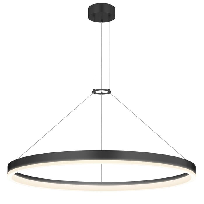 Sonneman Corona 31.5" LED Ring Pendant in Satin Black Sonneman Corona 31.5" LED Ring Pendant in Satin Black