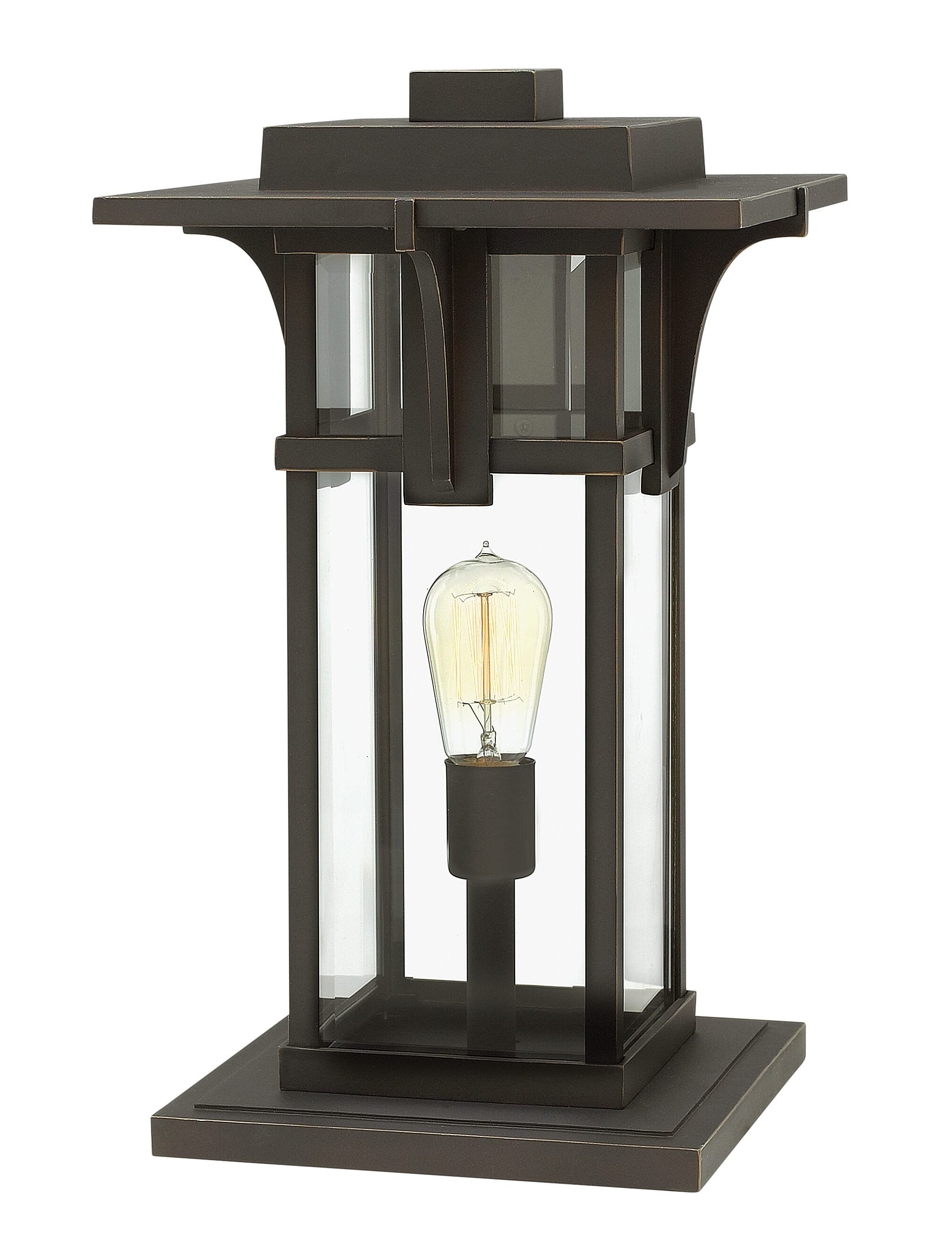 Oil Rubbed Bronze LED Pier Mount from the Manhattan Collection