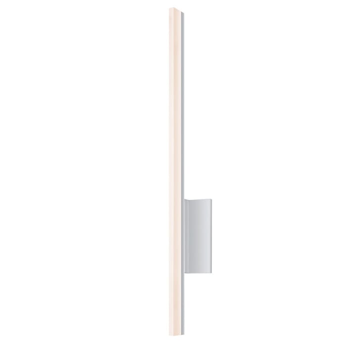 Sonneman Stiletto 23.75" Dimmable LED Bathroom Vanity Light in Bright Satin Aluminum Sonneman Stiletto 23.75" Dimmable LED Bathroom Vanity Light in Bright Satin Aluminum