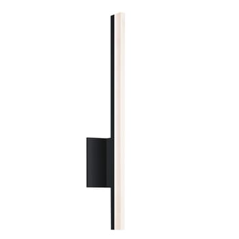 Sonneman Stiletto 23.75" Dimmable LED Bathroom Vanity Light in Satin Black