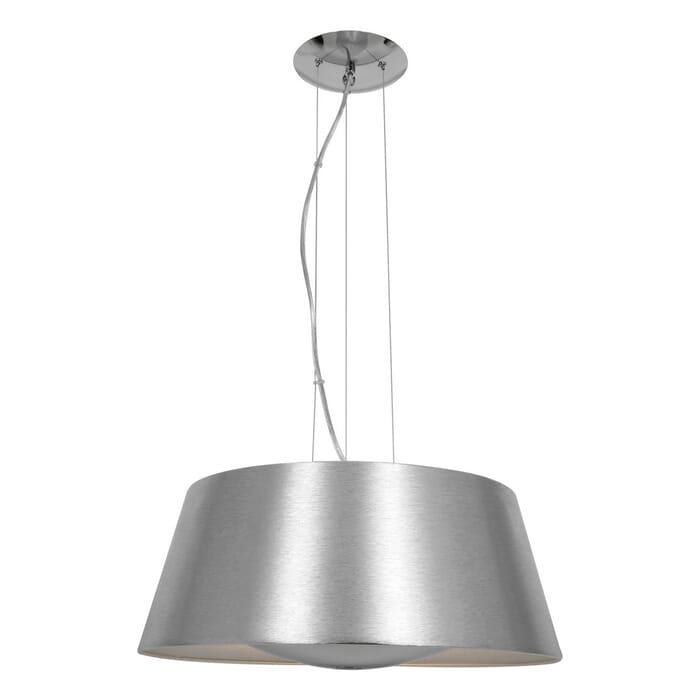 Access Lighting SoHo 3-Light Reflective Pendant in Brushed Silver Access Lighting SoHo 3-Light Reflective Pendant in Brushed Silver