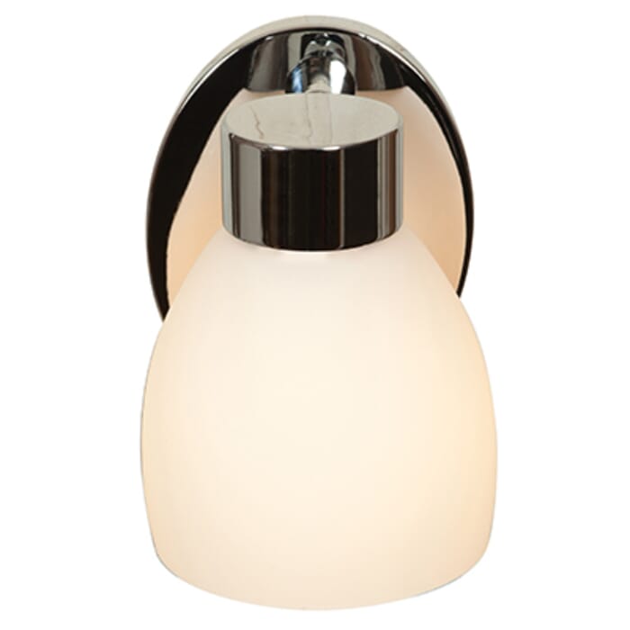 Access Lighting Frisco 6" Opal Glass Bathroom Vanity Light in Chrome Access Lighting Frisco 6" Opal Glass Bathroom Vanity Light in Chrome