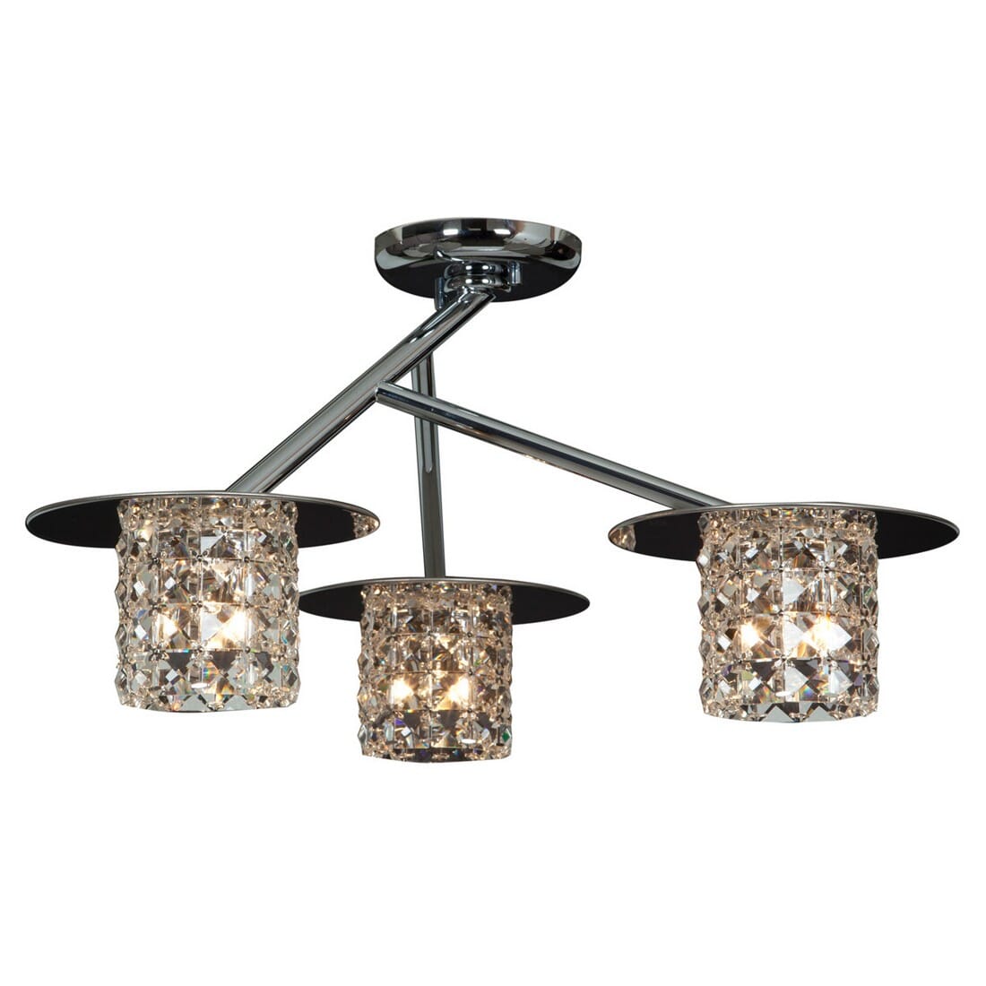 Access Prizm 3-Light Ceiling Light in Chrome