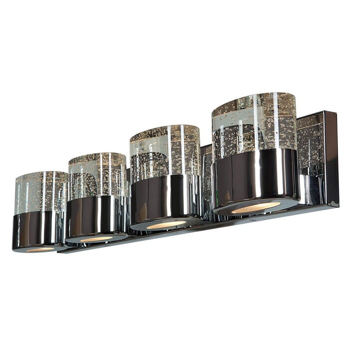 Access Bubbles 4-Light 4" Bathroom Vanity Light in Chrome Access Bubbles 4-Light 4" Bathroom Vanity Light in Chrome