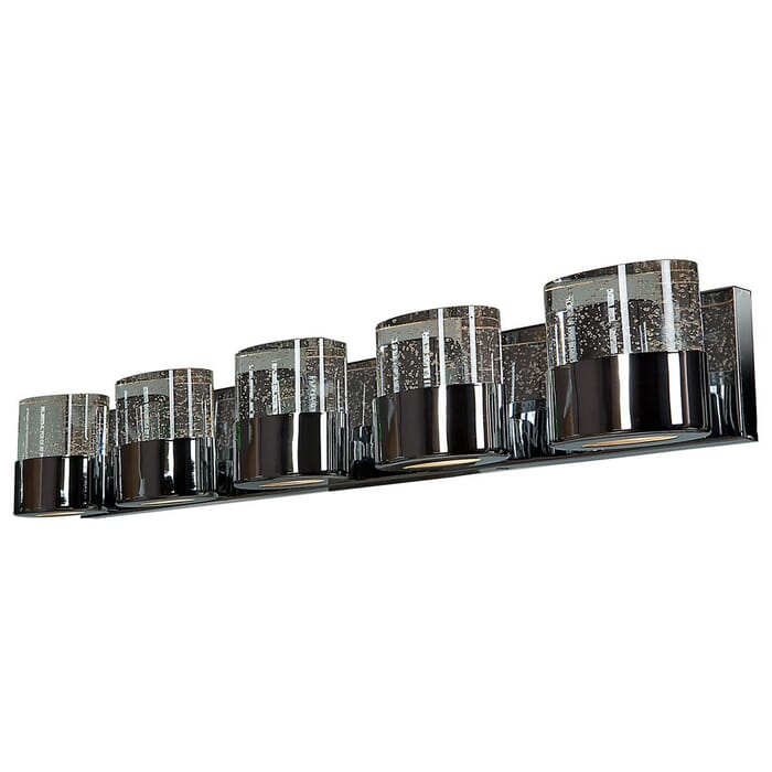 Access Bubbles 5-Light 4" Bathroom Vanity Light in Chrome Access Bubbles 5-Light 4" Bathroom Vanity Light in Chrome