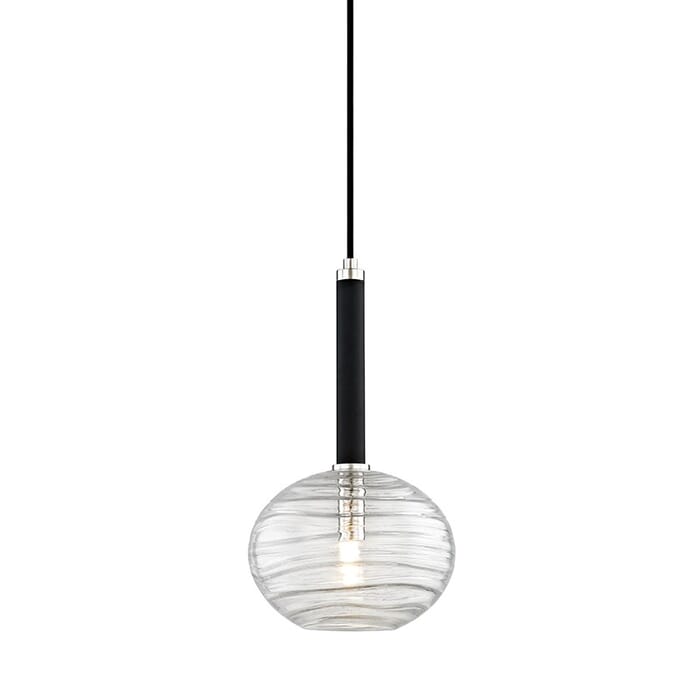 Hudson Valley Breton 15" Pendant Light in Polished Nickel Hudson Valley Breton 15" Pendant Light in Polished Nickel