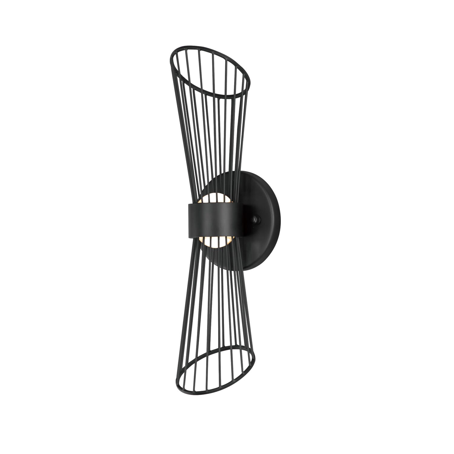 Black LED Wall Sconce from the Zeta Collection