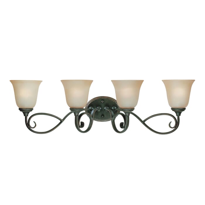 Craftmade Barrett Place 4-Light 33" Bathroom Vanity Light in Mocha Bronze Craftmade Barrett Place 4-Light 33" Bathroom Vanity Light in Mocha Bronze