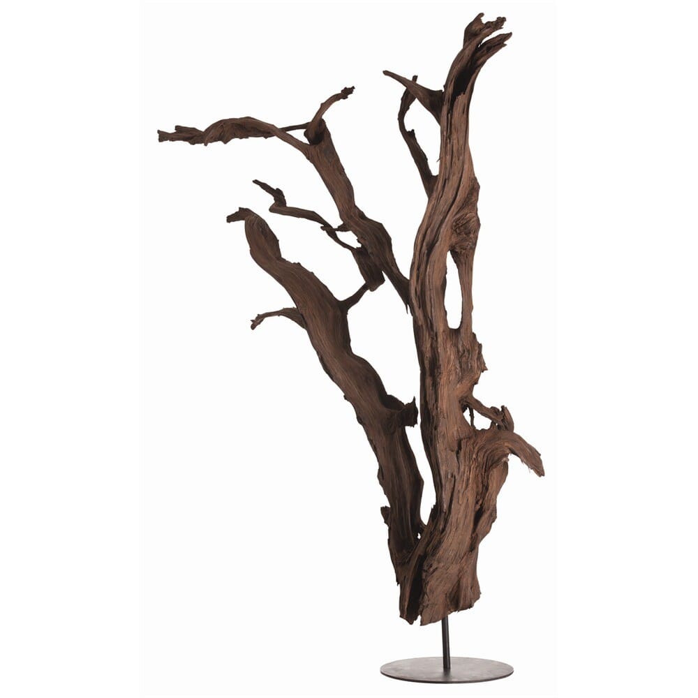 Kazu 76" Floor Sculpture in Driftwood Finish