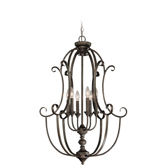Craftmade Barrett Place 6-Light 24" Foyer Light in Mocha Bronze Craftmade Barrett Place 6-Light 24" Foyer Light in Mocha Bronze