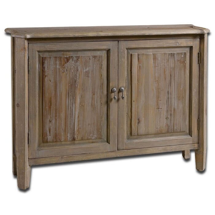 Uttermost Altair 42.25" Console Cabinet in Weathered Reclaimed Fir Wood Uttermost Altair 42.25" Console Cabinet in Weathered Reclaimed Fir Wood