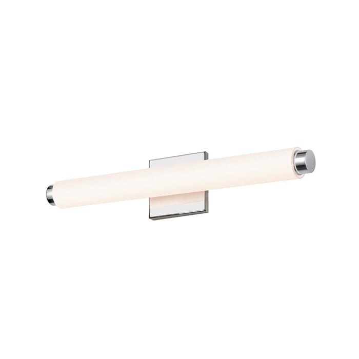 Sonneman Tubo Slim LED 19.5" LED Drum Trim Bathroom Vanity Light in Polished Chrome Sonneman Tubo Slim LED 19.5" LED Drum Trim Bathroom Vanity Light in Polished Chrome