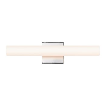 Sonneman Tubo Slim LED 18" LED Flat Trim Bathroom Vanity Light in Polished Chrome