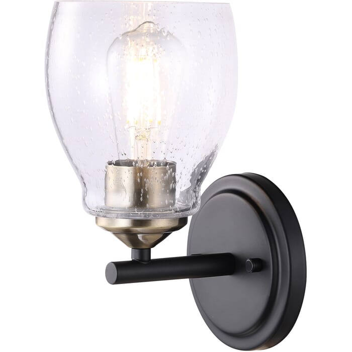 Minka Lavery Winsley Bathroom Vanity Light in Coal and Stained Brass Minka Lavery Winsley Bathroom Vanity Light in Coal and Stained Brass