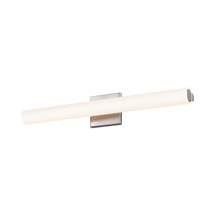 Sonneman Tubo Slim LED 24" LED Flat Trim Bathroom Vanity Light in Satin Nickel Sonneman Tubo Slim LED 24" LED Flat Trim Bathroom Vanity Light in Satin Nickel