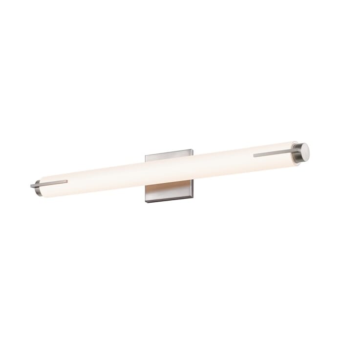 Sonneman Tubo Slim LED 25.5" LED Spine Trim Bathroom Vanity Light in Satin Nickel Sonneman Tubo Slim LED 25.5" LED Spine Trim Bathroom Vanity Light in Satin Nickel