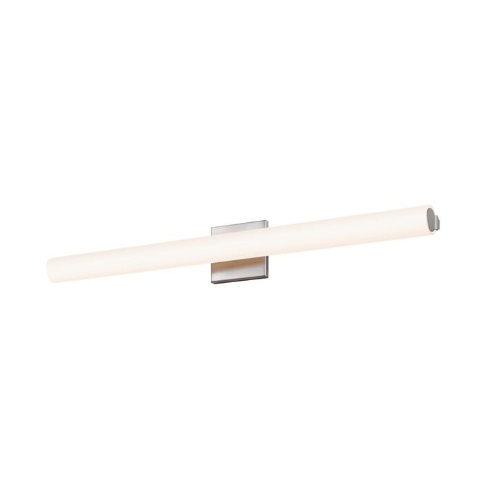 Sonneman Tubo Slim LED 32" LED Flat Trim Bathroom Vanity Light in Satin Nickel Sonneman Tubo Slim LED 32" LED Flat Trim Bathroom Vanity Light in Satin Nickel