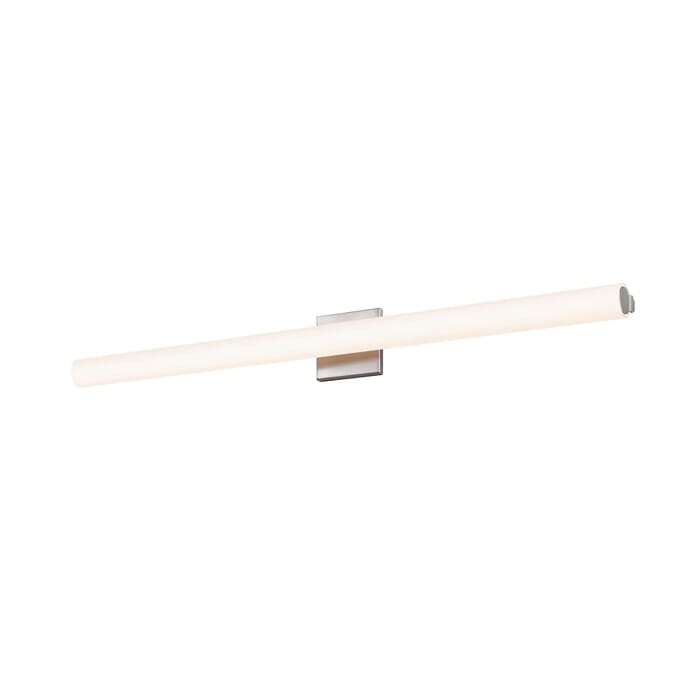 Sonneman Tubo Slim LED 40" LED Flat Trim Bathroom Vanity Light in Satin Nickel Sonneman Tubo Slim LED 40" LED Flat Trim Bathroom Vanity Light in Satin Nickel