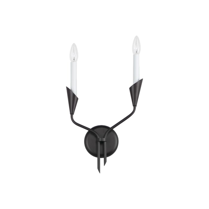 Calyx 2-Light Wall Sconce in Black Calyx 2-Light Wall Sconce in Black