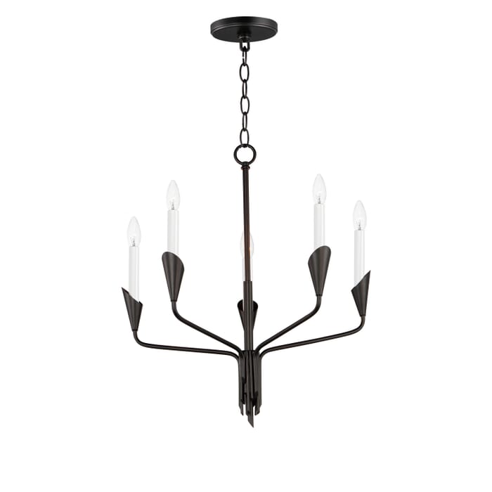 Calyx 5-Light Chandelier in Black Calyx 5-Light Chandelier in Black