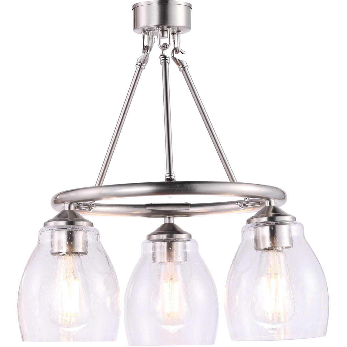 Winsley 3-Light Chandelier in Brushed Nickel