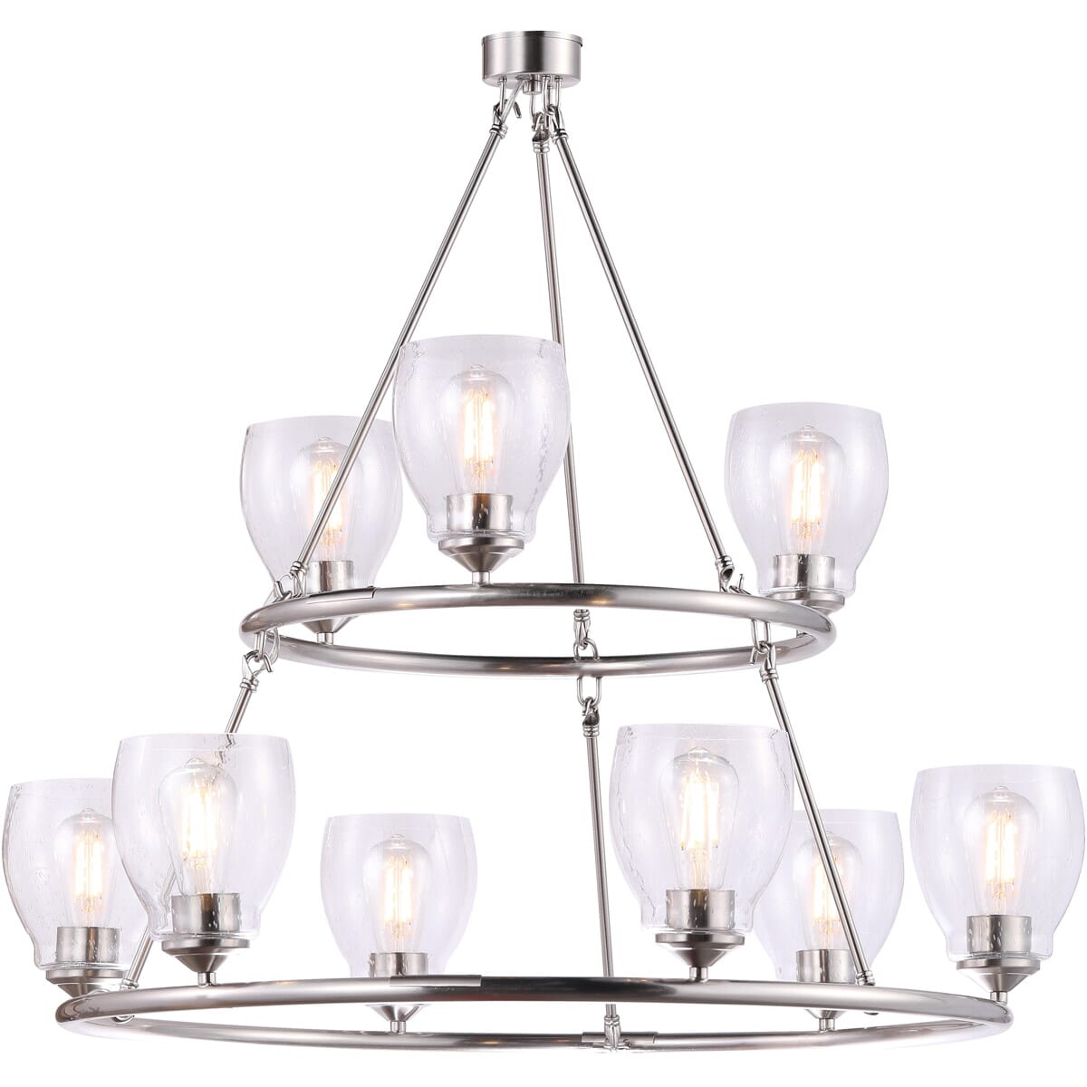 Winsley 9-Light Chandelier in Brushed Nickel