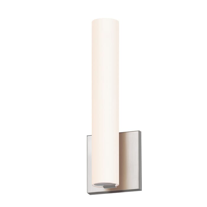 Sonneman Tubo Slim LED 12" LED Flat Trim Wall Sconce in Satin Nickel Sonneman Tubo Slim LED 12" LED Flat Trim Wall Sconce in Satin Nickel