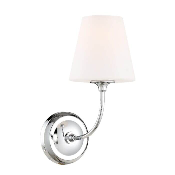 Crystorama Sylvan Wall Sconce in Polished Chrome Crystorama Sylvan Wall Sconce in Polished Chrome