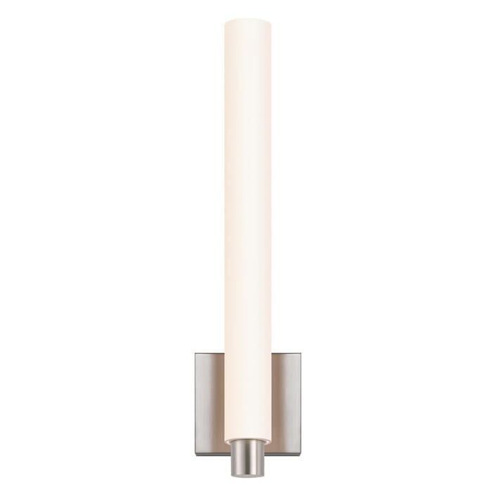 Sonneman Tubo Slim LED 19.25" Drum Trim Wall Sconce in Satin Nickel Sonneman Tubo Slim LED 19.25" Drum Trim Wall Sconce in Satin Nickel