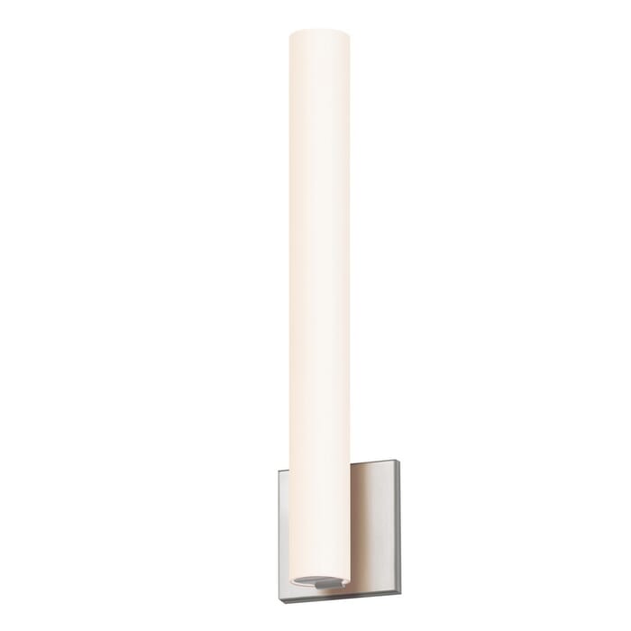 Sonneman Tubo Slim LED 18" Flat Trim Wall Sconce in Satin Nickel Sonneman Tubo Slim LED 18" Flat Trim Wall Sconce in Satin Nickel