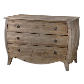 Uttermost Gavorrano 44" Foyer Chest in Gray Washed Burnished Pine