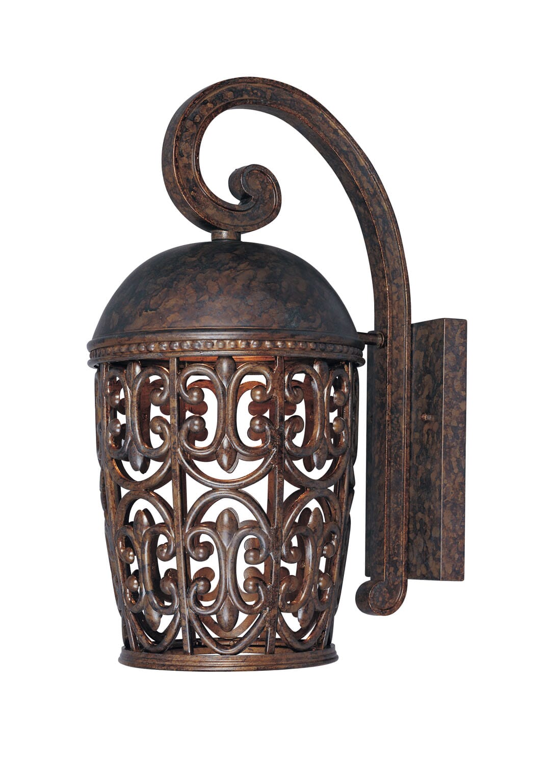 Amherst 1-Light Wall Lantern in Burnt Umber